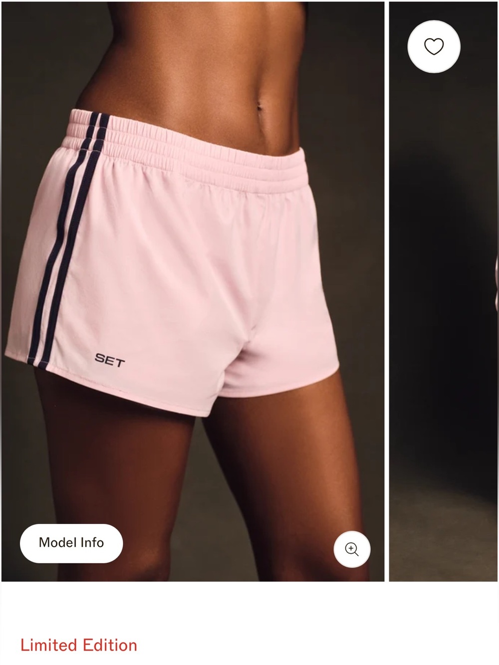 SET Active Limited Edition Nylon Track Shorts Pink Size Large
